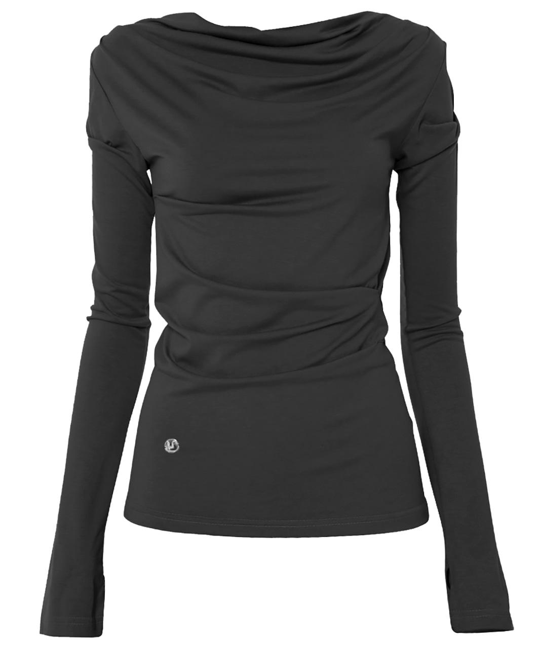 2.Drape Long Sleeve (FL-146_Black)