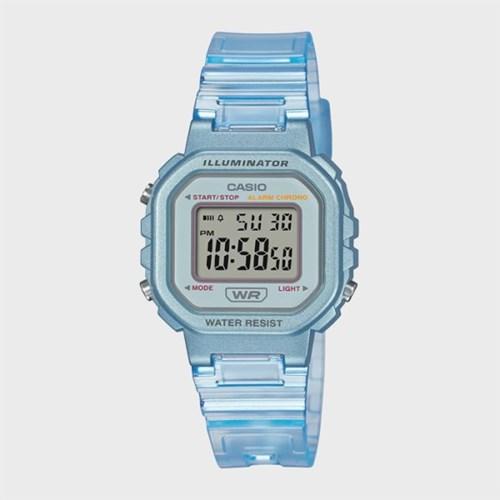 CASIO 카시오 LA-20WHS-2A 블루 투명 젤리 여성 디지털시계