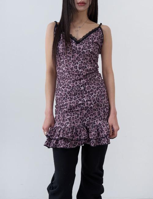 pink leopard frill ops
