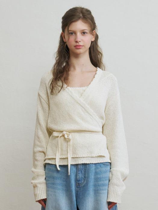 Lace Wrap Knit_2Color