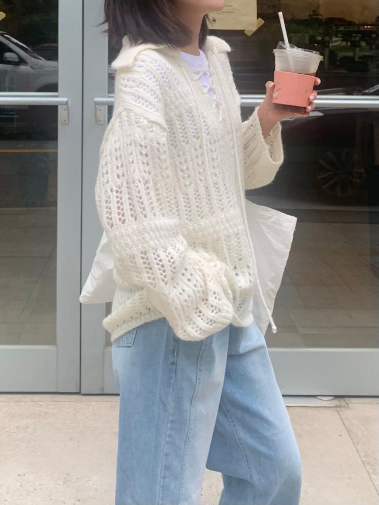 vintage eyelet wool knit 2022
