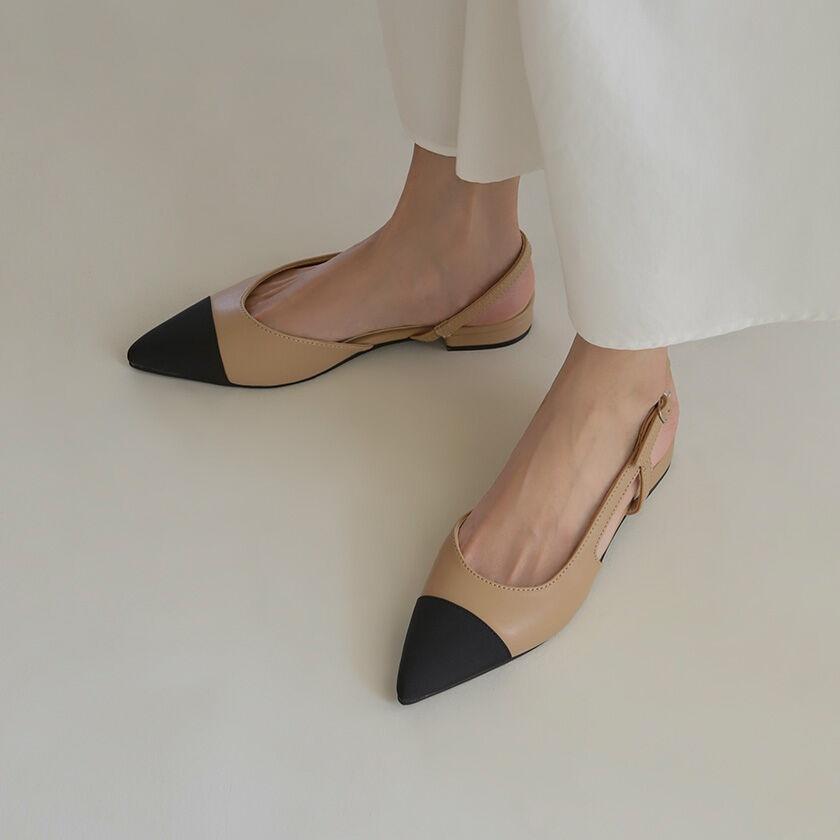 달리아 슬링백 플랫슈즈 (2cm)