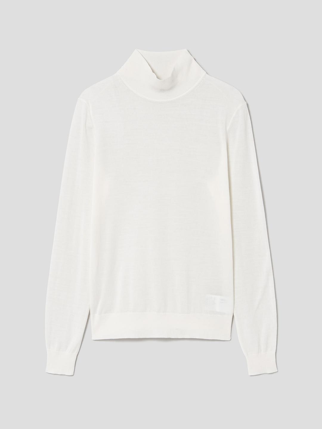 🤎크루 착용🤎 Women Regal Wool Turtleneck Pullover - Ivory