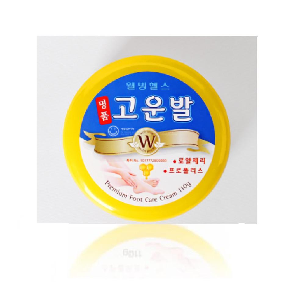 웰빙헬스 명품고운발 110g / 고보습 풋크림 / 발각질 관리 / 프로폴리스