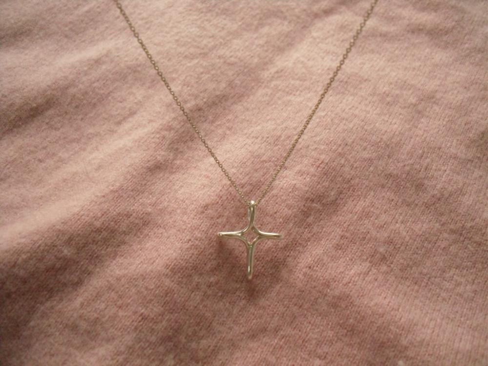 [중고] Tiffany&Co. Infinity Cross Pendant Necklace