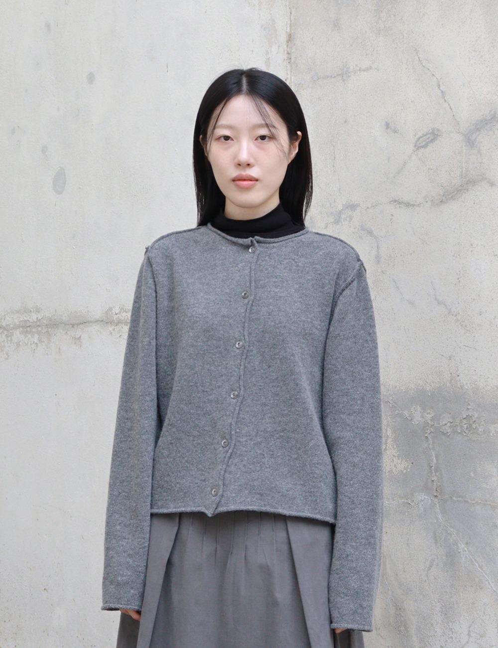 cut-and-paste wool cardigan
