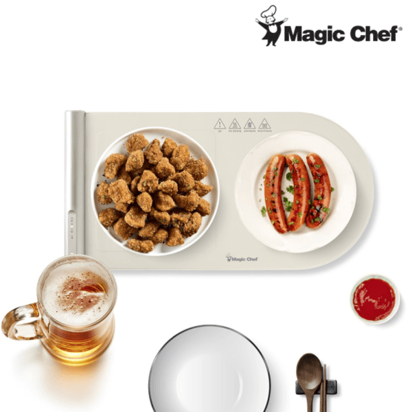 매직쉐프 푸드워머 2구 접이식 음식 따뜻하게 보온 실리콘 다이닝 플레이팅 매트