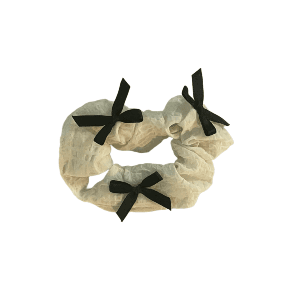 [vivifloselect] ribbon hair scrunchie / 리본 곱창 머리끈