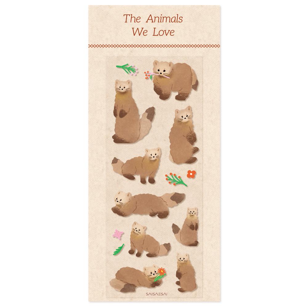 [사이새사이] 검은담비 (TAWL) 스티커