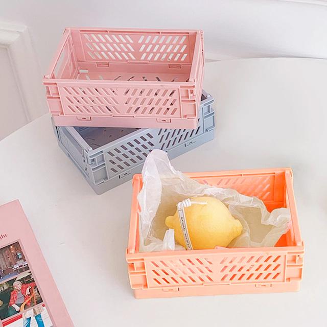 파스텔 미니 폴딩박스 정리 수납합