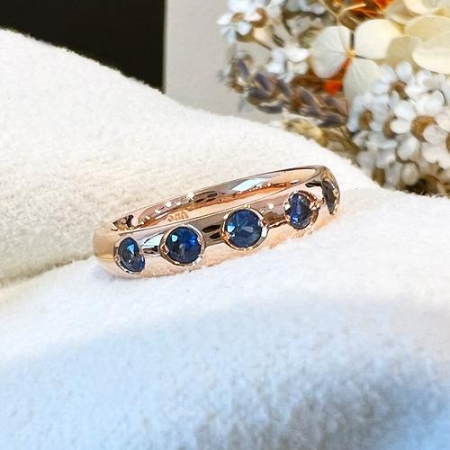 [사파이어R051] 천연 블루사파이어반지 (14K/18K)