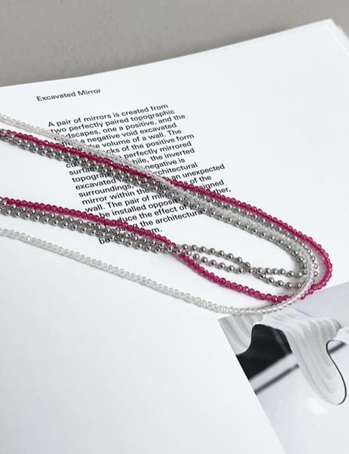 coloring beads 2-line necklace