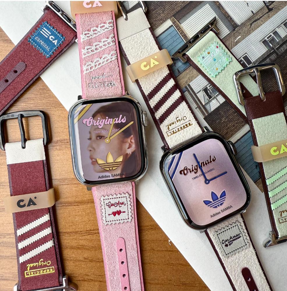 수심 Petite Vintage Strap 빈티지 가죽 애플워치 스트랩 유니크 겨울