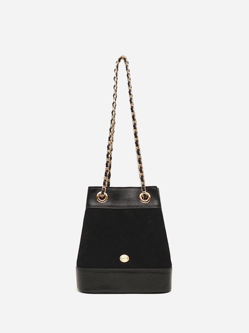 [25% off] Pendant mini chain bag / black suede (1/11 예약배송)