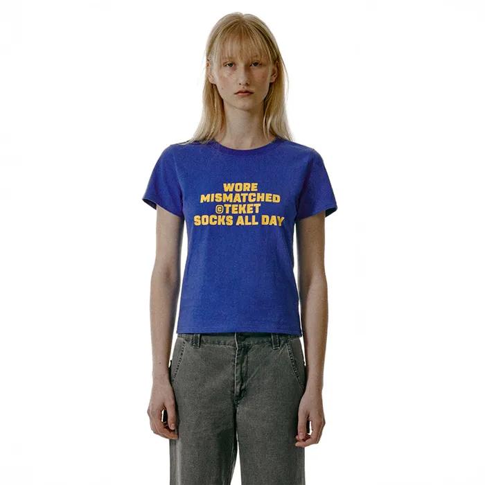 Mismatch Tee Blue