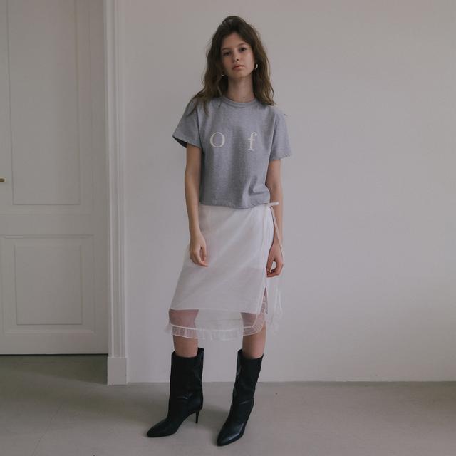 【LOULOUSEOUL】Glow Sheer Layering Skirt (Gray) 루루서울 Glow Sheer Layering Skirt (Gray) - 위시버킷