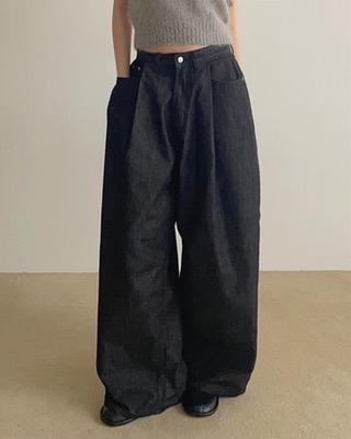 non-faded selvedge denim pants