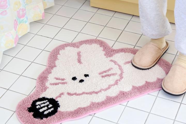 모어모어 폭신 미니러그 미끄럼방지 발매트_버니