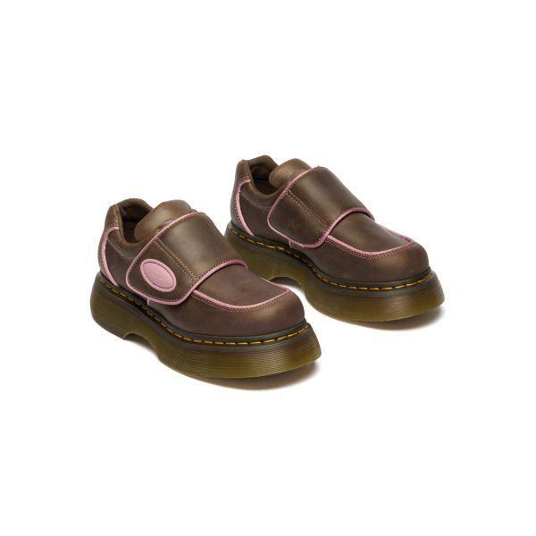 벨크로 스트랩 다크브라운 스니커즈