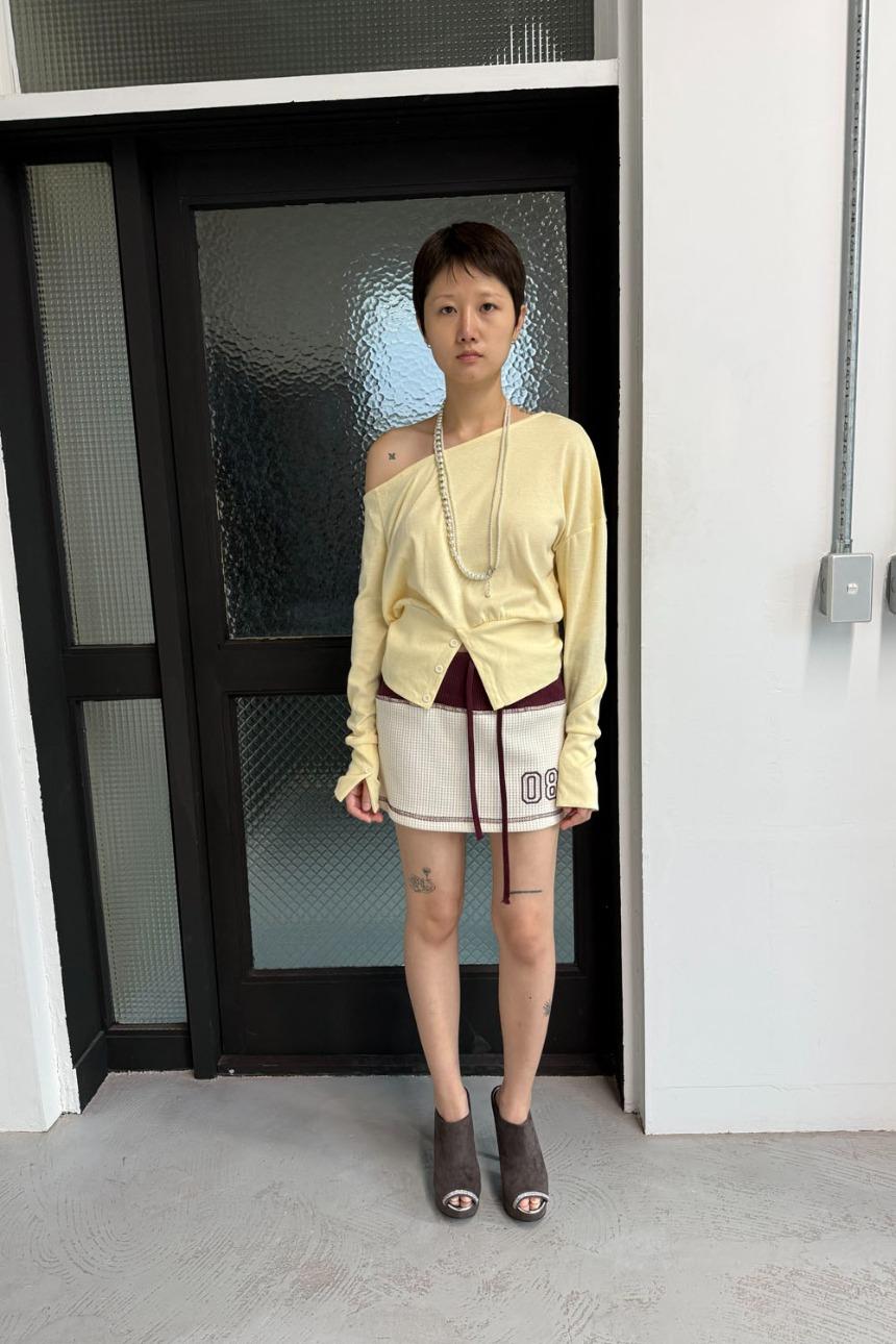 당일발송) knot button top (3color)