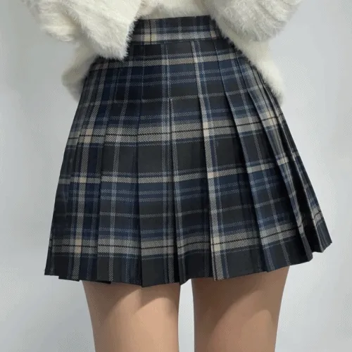 (하이틴) 체크 테니스 플리츠 주름 스커트 3color