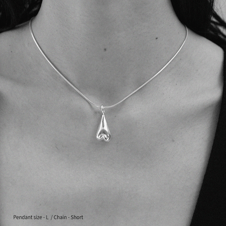 Love pendant necklace [short chain +pendant S]