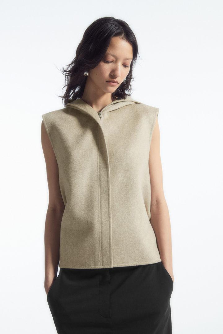 더블페이스 하이브리드 후드 질레