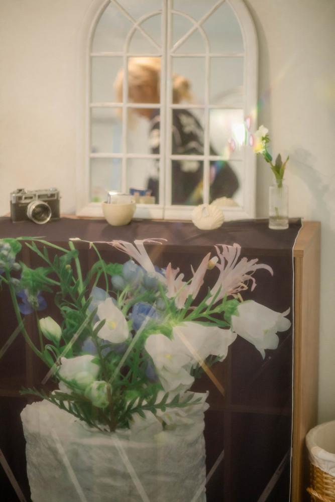 flower cake 패브릭 포스터 (black)