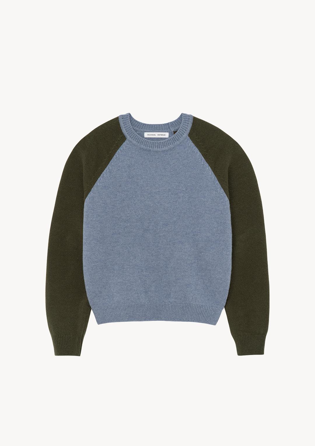 Ted Raglan Knit in Khaki