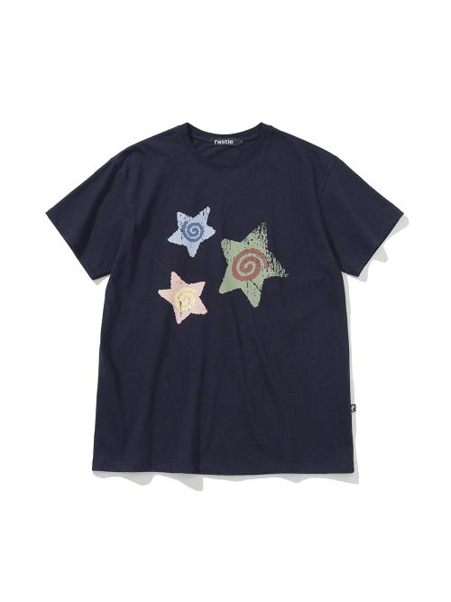 Spin Star Tee Navy