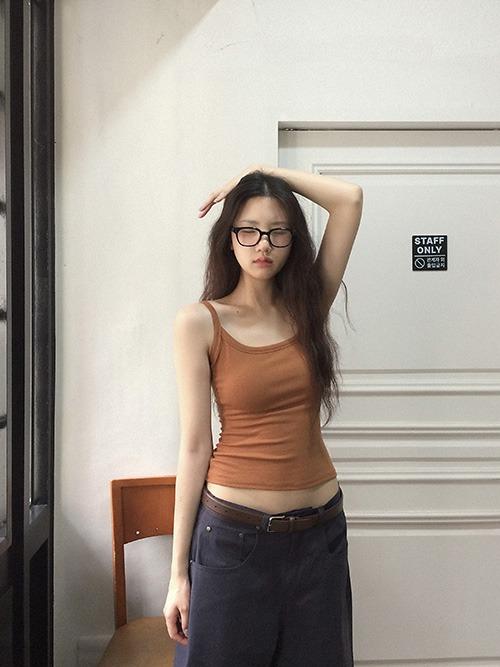 클라따 [캡내장] wide neck sleeveless, 3color