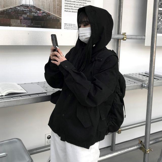 (남녀공용)파크크롭후드야상