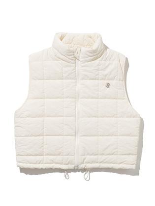 Classic Symbol Quilting Padding Vest [IVORY]