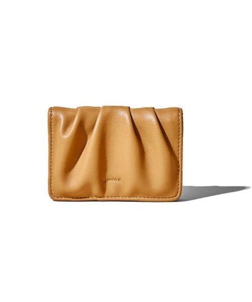 도우 소프트 여성가죽카드지갑 탄브라운