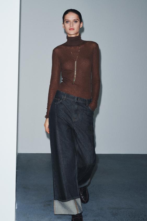 JEANS ZW COLLECTION WIDE LEG TIRO MEDIO