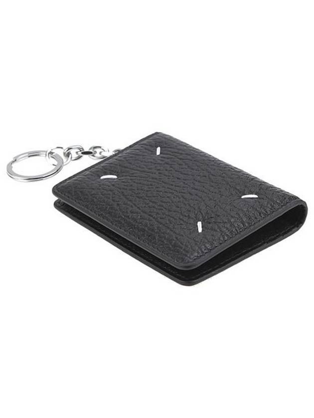 22SS 메종 마르지엘라 그레인 레더 스티치 키링 카드지갑   |   발란코드 [16848504]