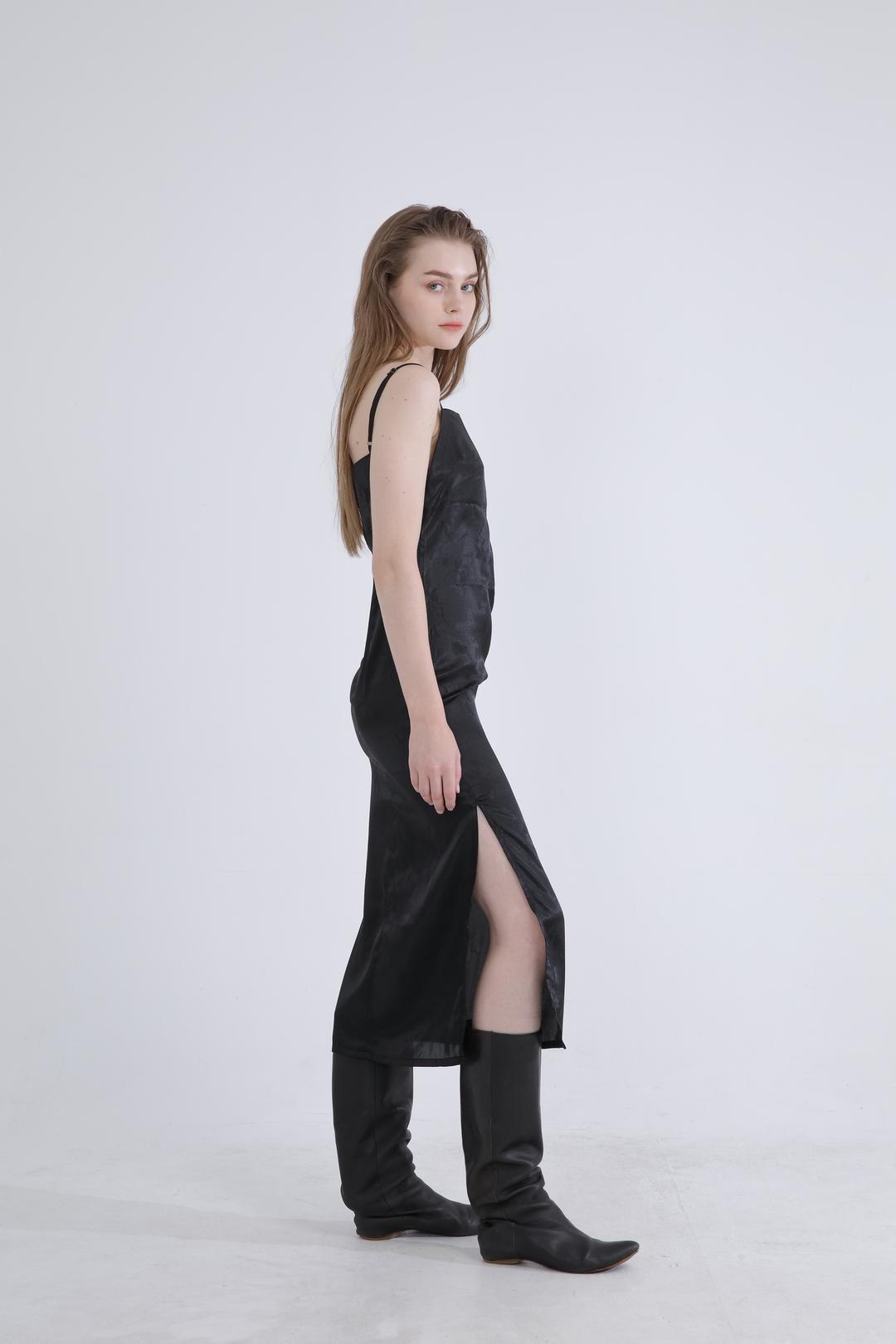 Orchid dress 001 Satin
