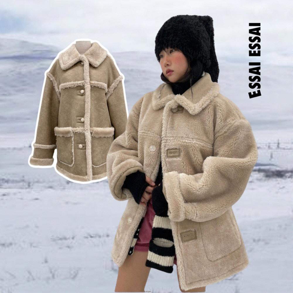 베어 리버시블 양면 무스탕코트(2cols)