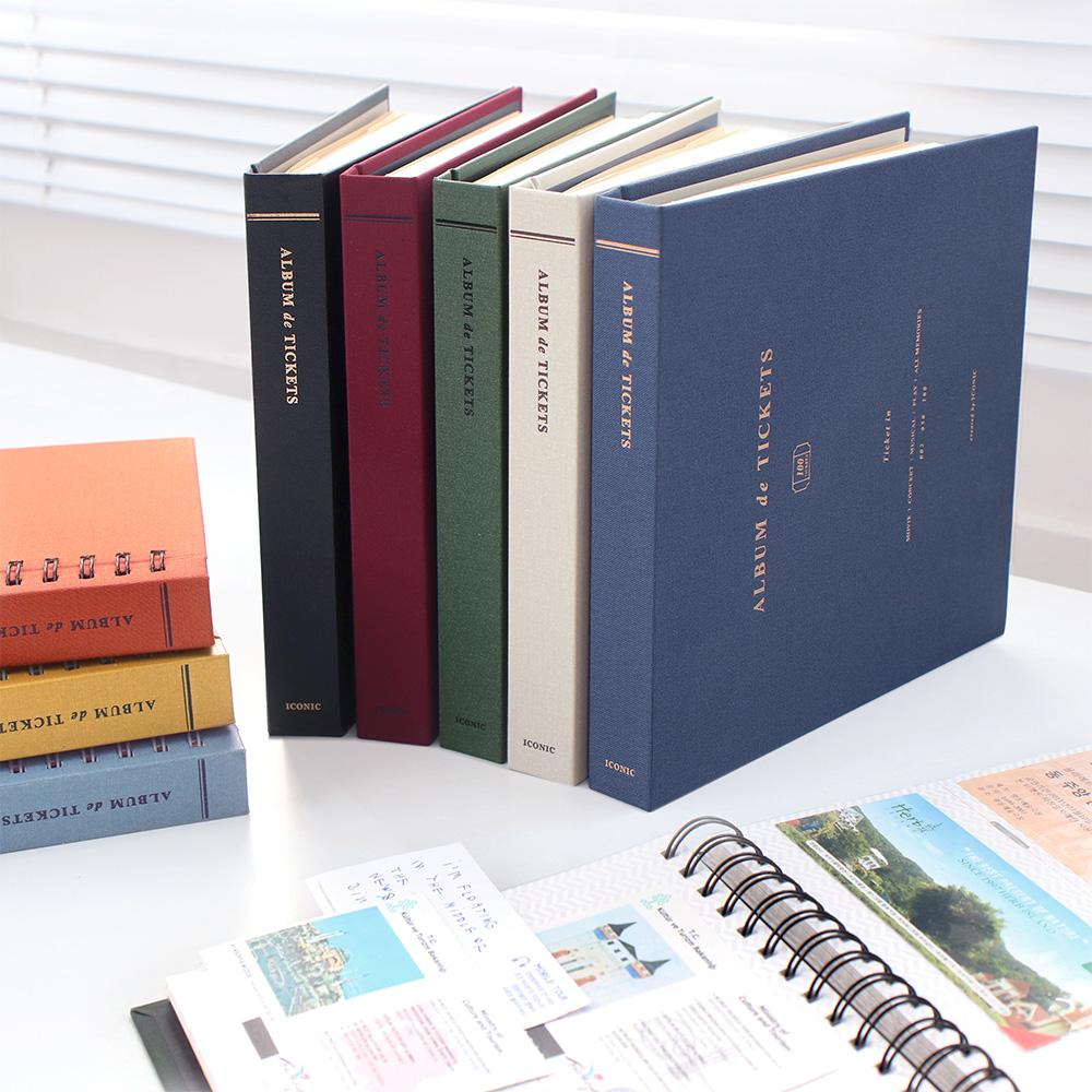 티켓인 v.4 8colors (스크랩북 콜렉트북 뮤지컬 연극 콘서트 전시회 티켓 영화표 브로슈어 팜플렛 청첩장 영수증 보관함 커플 연인 기념일 선물)