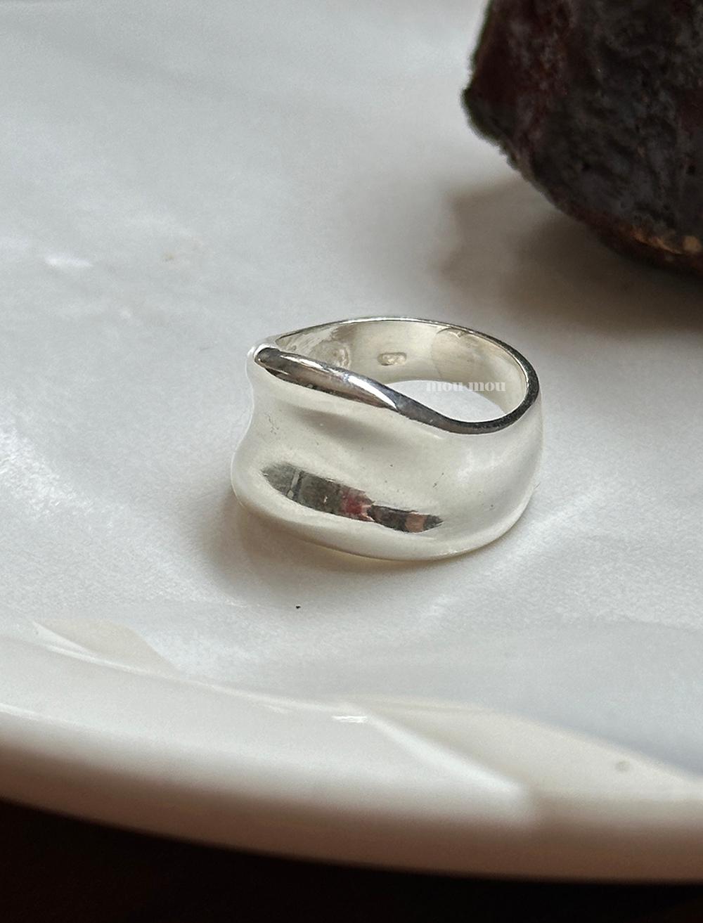 커브드 플레인 반지 curved plain ring