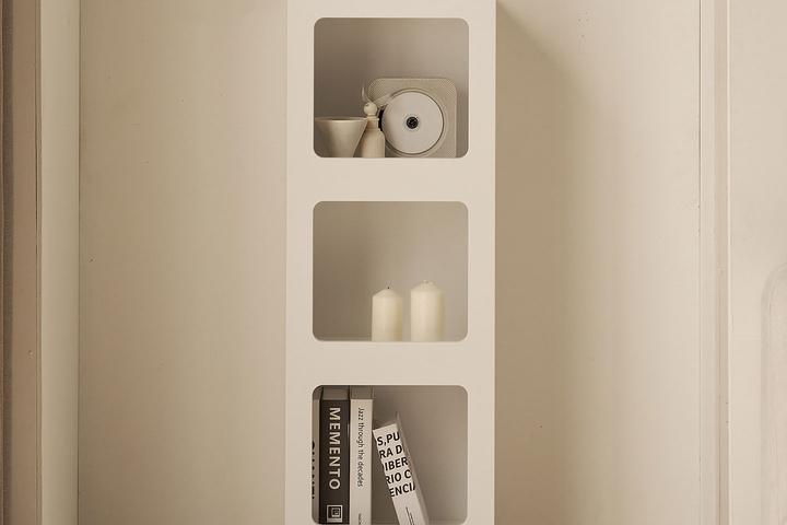 블릭 3단 틈새 벽난로 콘솔 수납장 390