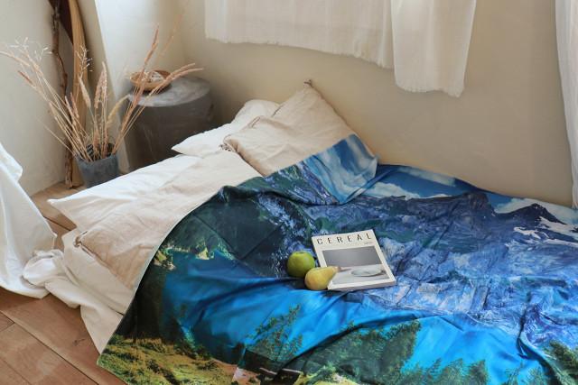 호수 패브릭 포스터