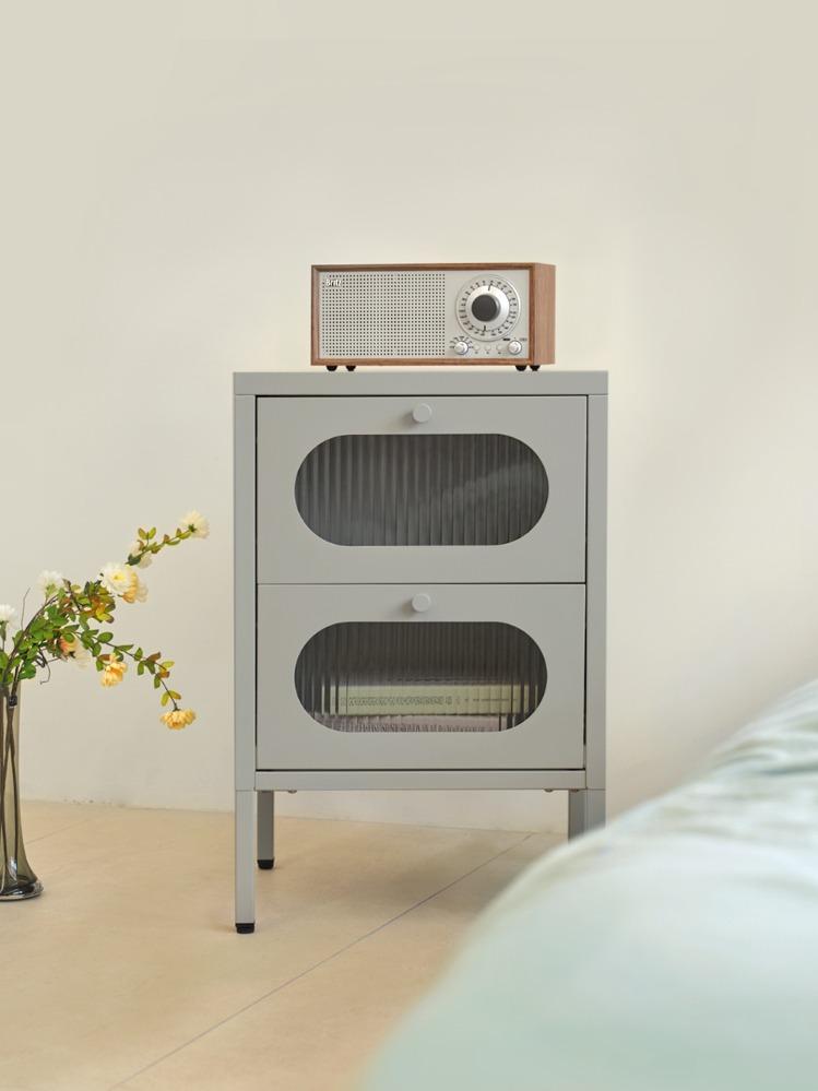 오젠 2단 철제 협탁 3colors