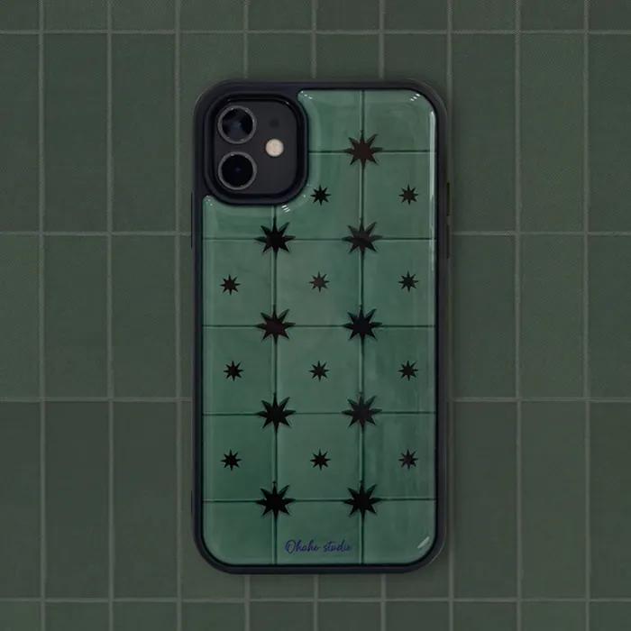 [+맥세이프] Vintage Green Phone case (에폭시/글라스/맥세이프 글라스)