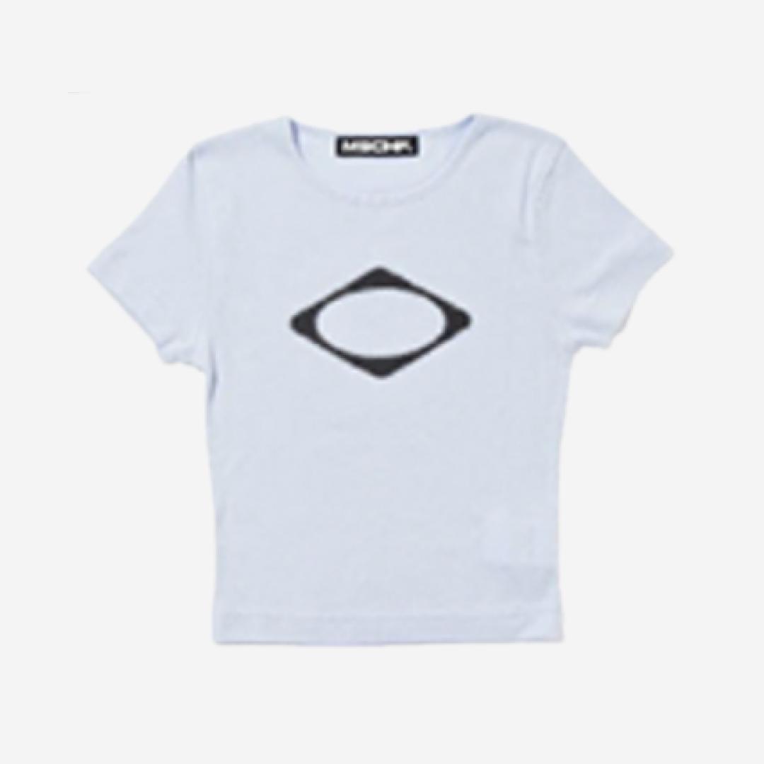 (W) Mischief Rhombus Blur T-Shirt Mini Sky Blue - The Hyundai Seoul Exclusive