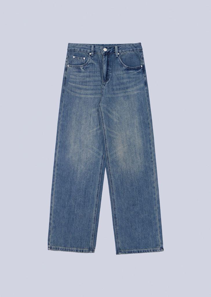 MARTHA WASHED DENIM PANTS
