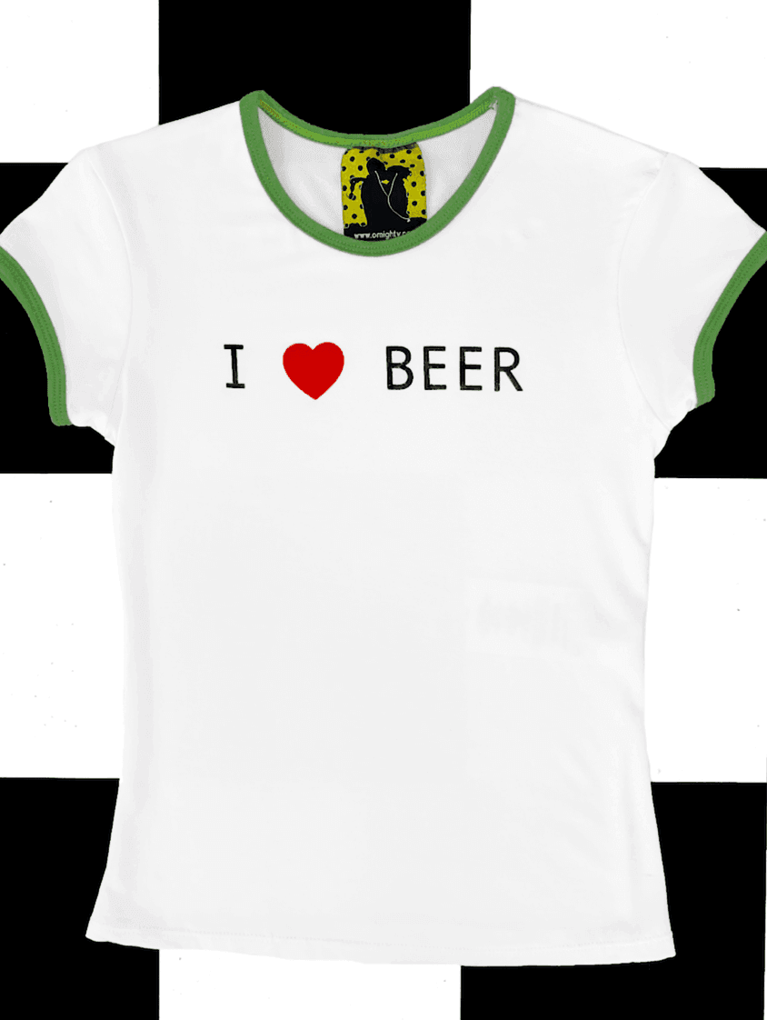I LOVE BEER RINGER TEE
