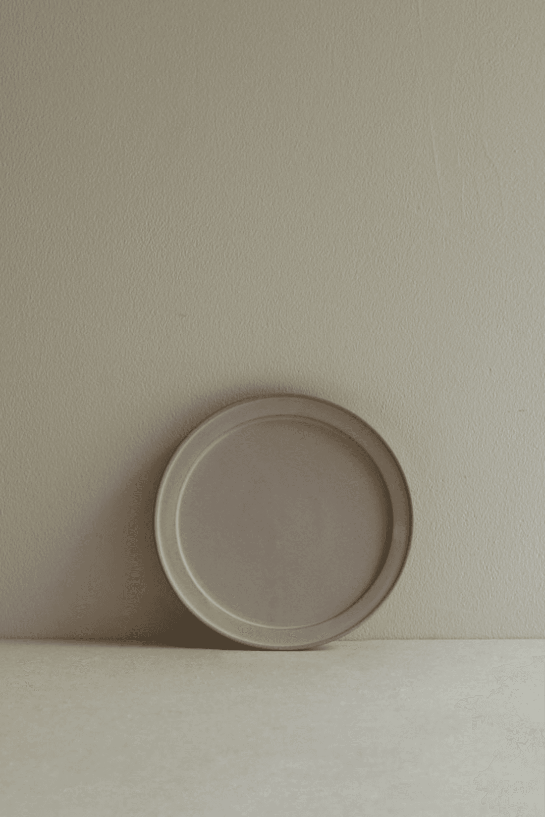 Short Plate｜Stone Beige