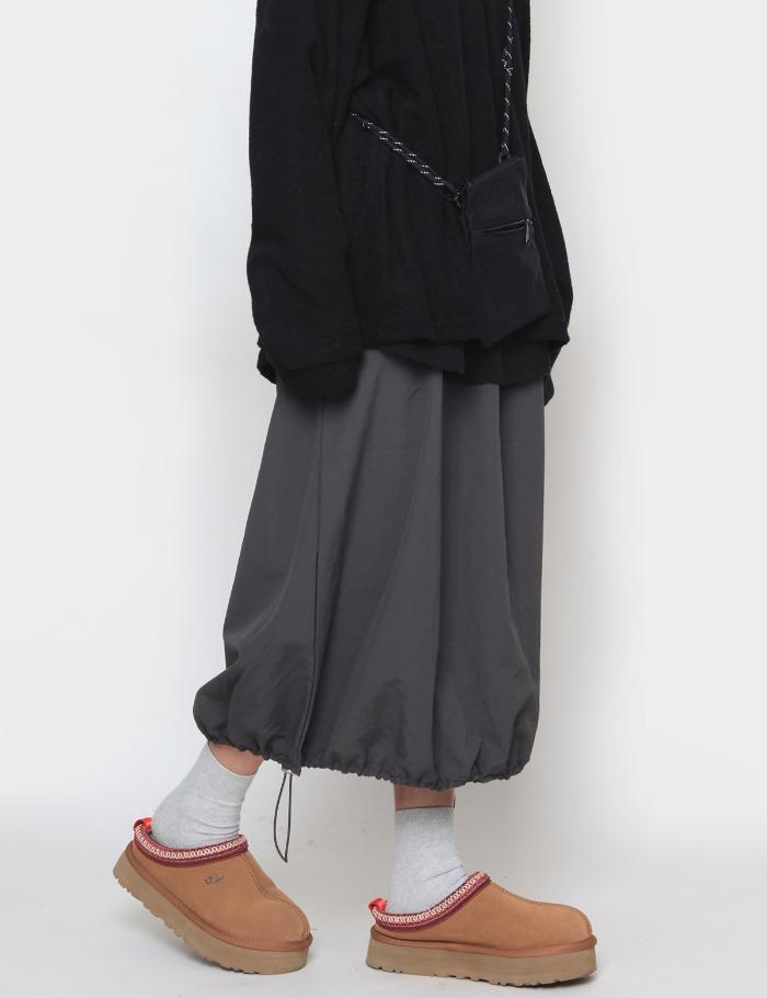 [WOMEN] 스트링 롱 스커트