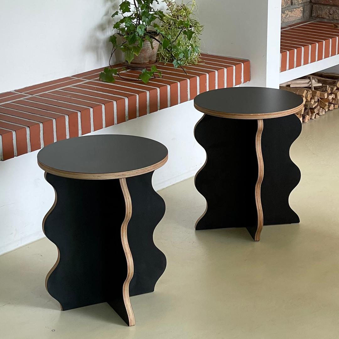 하우스온 물결 스툴